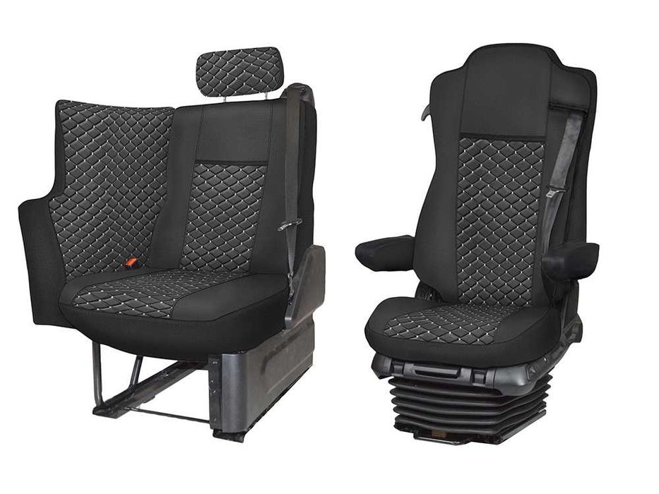 Husă scaun Mercedes Actros MP4, MP5, L, SoloStar după 2015 – piele ecologică, căptușită