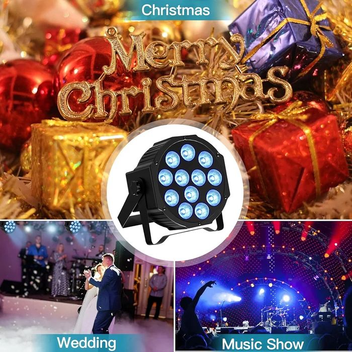 Презареждаем диско RGBW LED прожектор с DMX, 24W, дистанционно