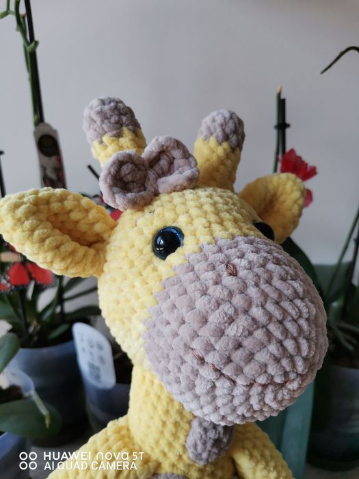 Жирафче амигуруми. Ръчно плетено.