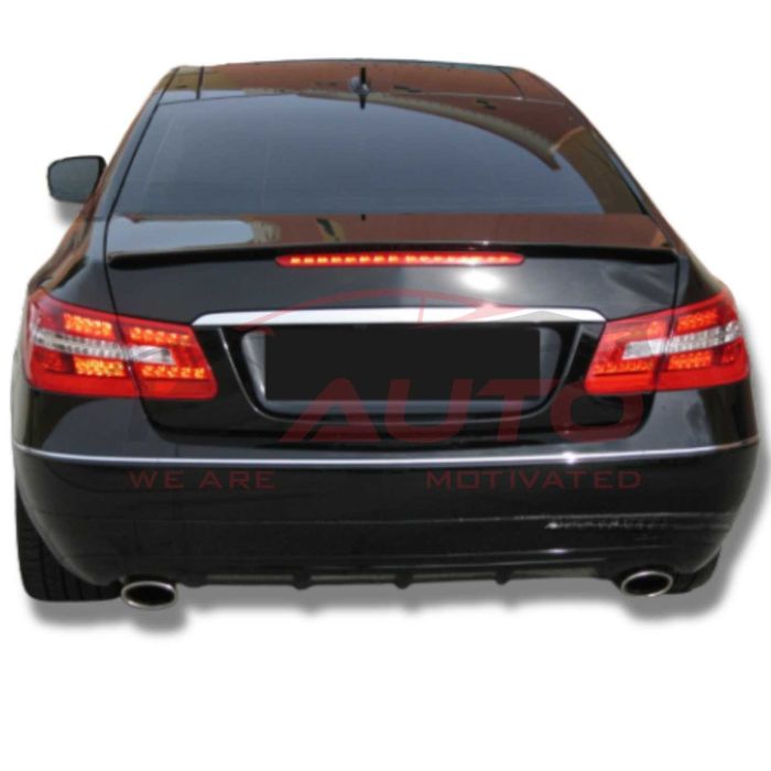 Лип спойлер за багажник Mercedes W207 Coupe (2009–2016), черен гланц