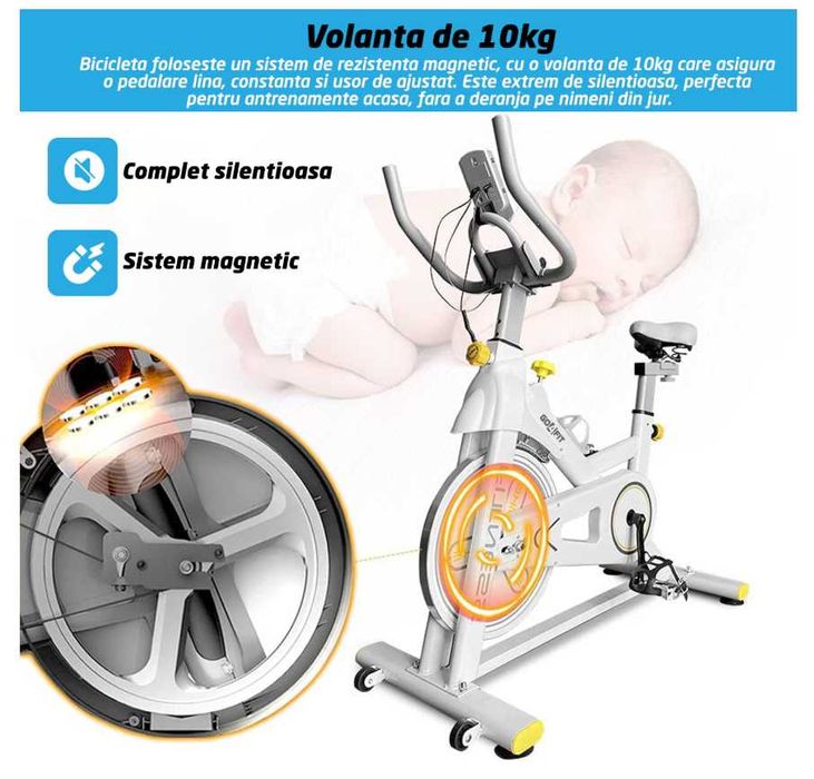 Bicicleta Spinning Magnetica Fitness GO4FIT GF200