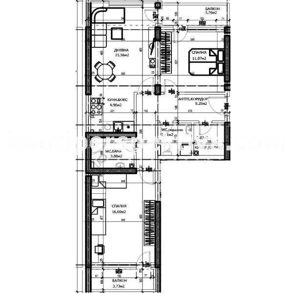 Продава се Тристаен апартамент в Пловдив, Тракия - 110 кв.м за 1146 €/кв.м - Снимка #9