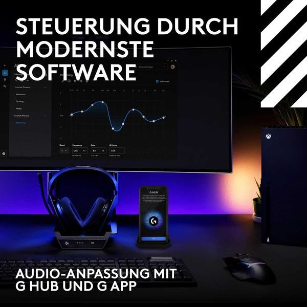 Нови Безжични Bluetooth Гейминг Слушалки с Докинг Станция Logitech Astro A50 Lightspeed, 2 години Гаранция