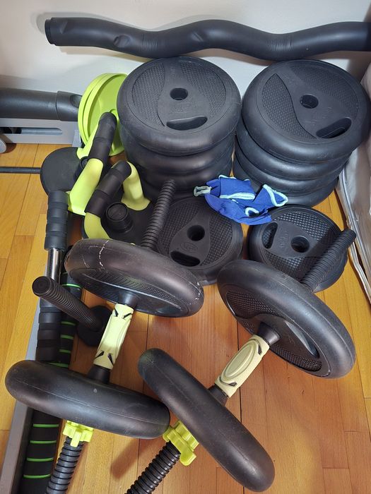 Set gantere reglabile kettlebell FitTronic 5 in 1 de 40 kg ZK40