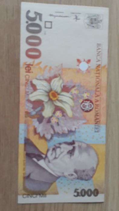 Bancnotă cu valoarea 5000lei