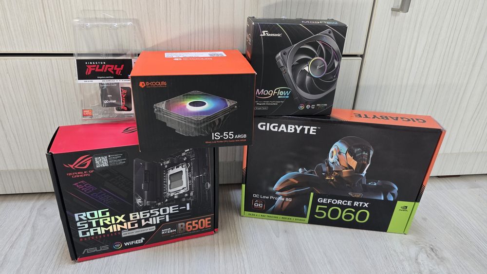 Compact PC  7.6 liter Steam Machine killer / RTX 5060/ Ryzen 7/ 32 GB DDR5 6400Mhz