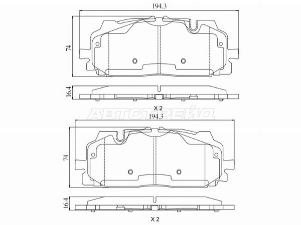 Колодки тормозные Audi A4