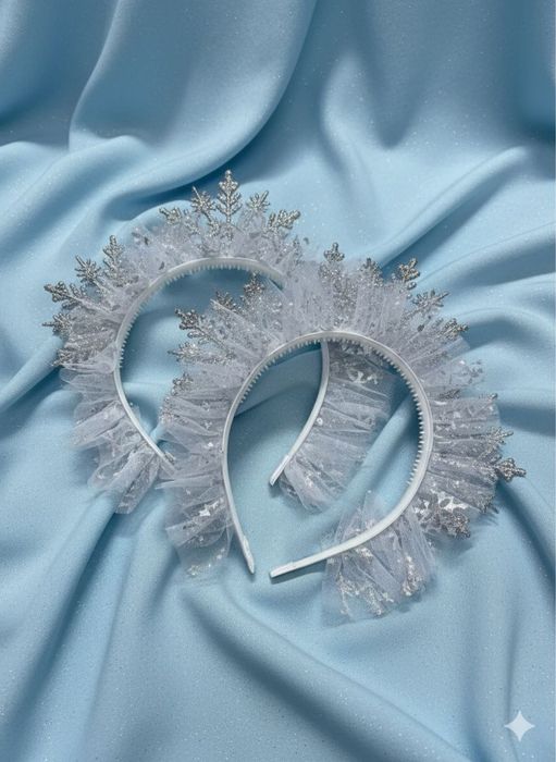 Ободок Корона Снежинка