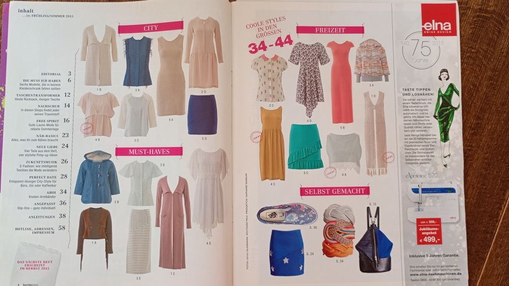 Списания с кройки BURDA/ Boutique