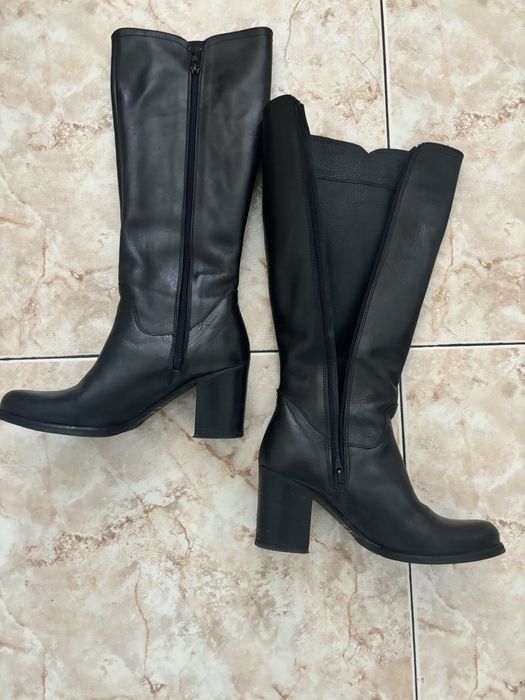 Дамски ботуши от естествена кожа