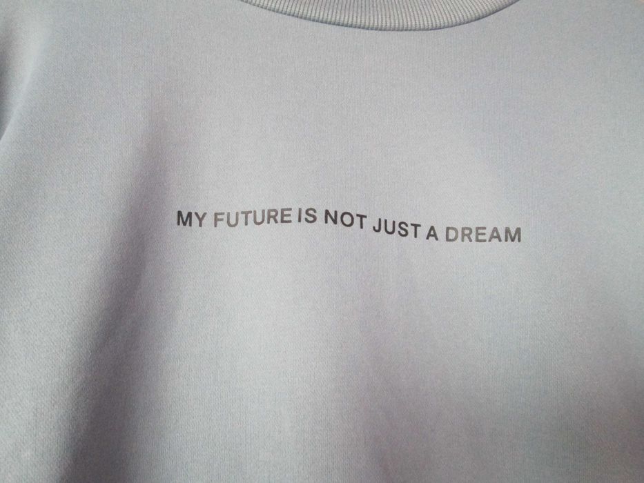 bluza sport Shein cu mesaj   extralarge