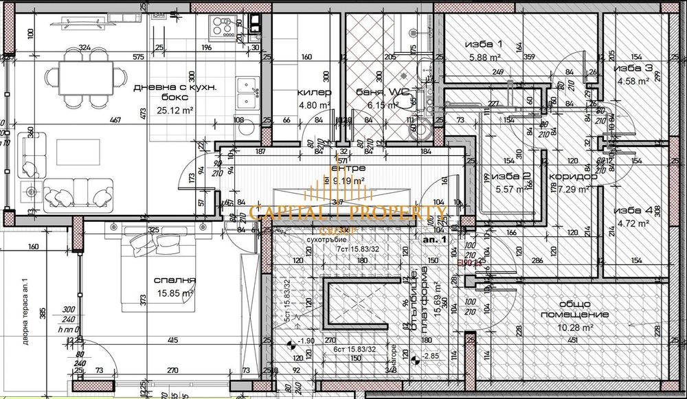 Продава се Тристаен апартамент в Варна, м-т Зеленика - 163 кв.м за 817 €/кв.м - Снимка #3