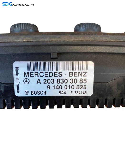 Panou Consola Comanda AC Aer Conditionat Clima Climatronic Mercedes Clasa C Class W203 2001 - 2007 Cod A2038303085 9140010525 [L8078]