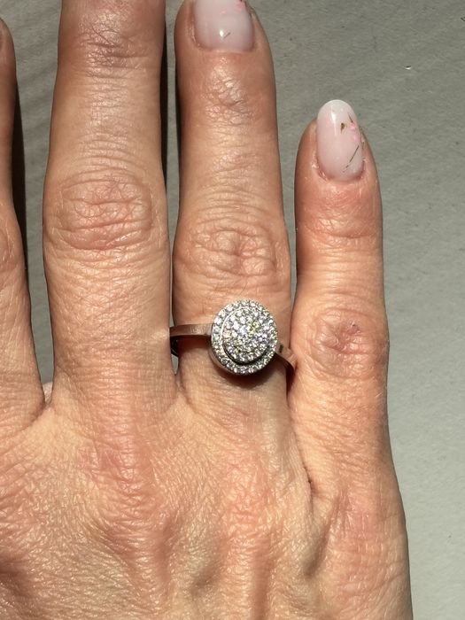 Inel aur cu diamante naturale