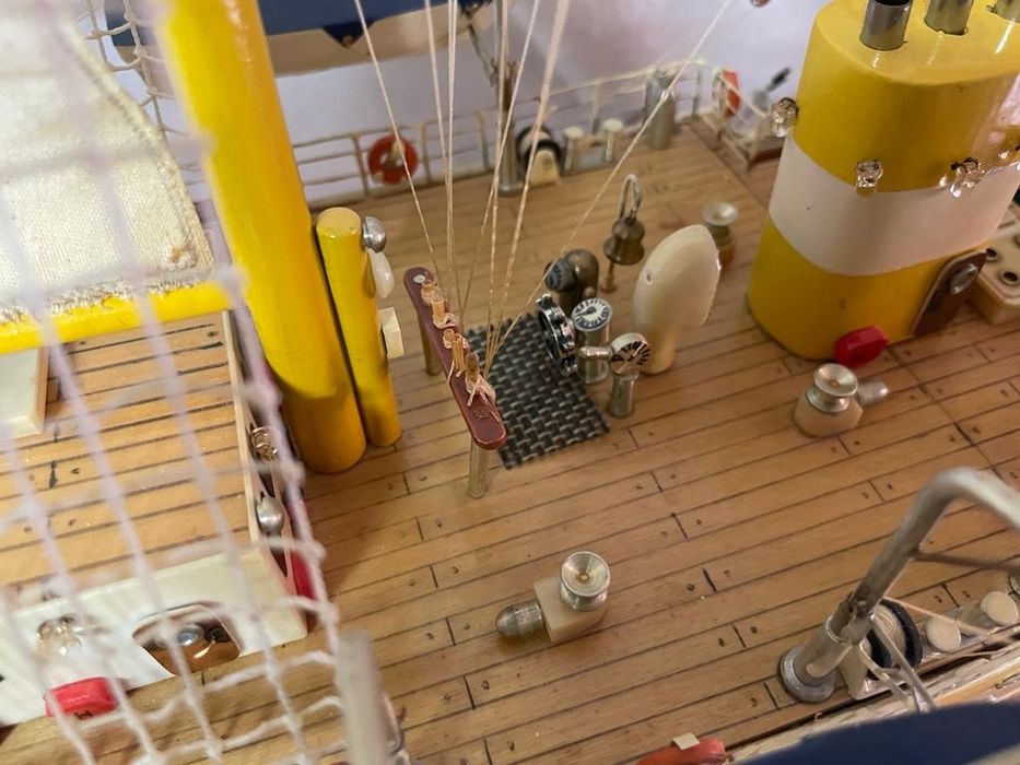 Macheta la scara Bricul Mircea 1882 nava scoala a Romaniei