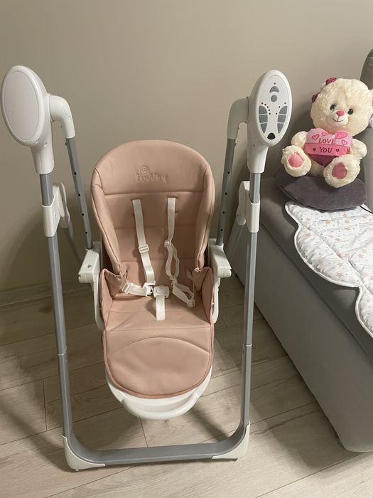 Стол за хранене и люлка - Cangaroo – Pudding 2в1 розово