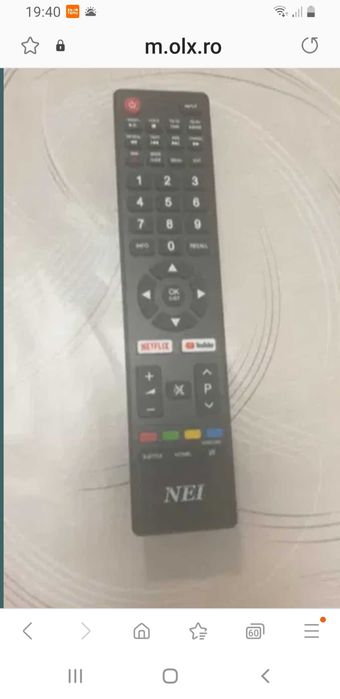 Yelecomanda TV NEI Smart Linux!