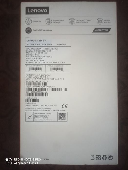 LENOVO tab7 sotiladi