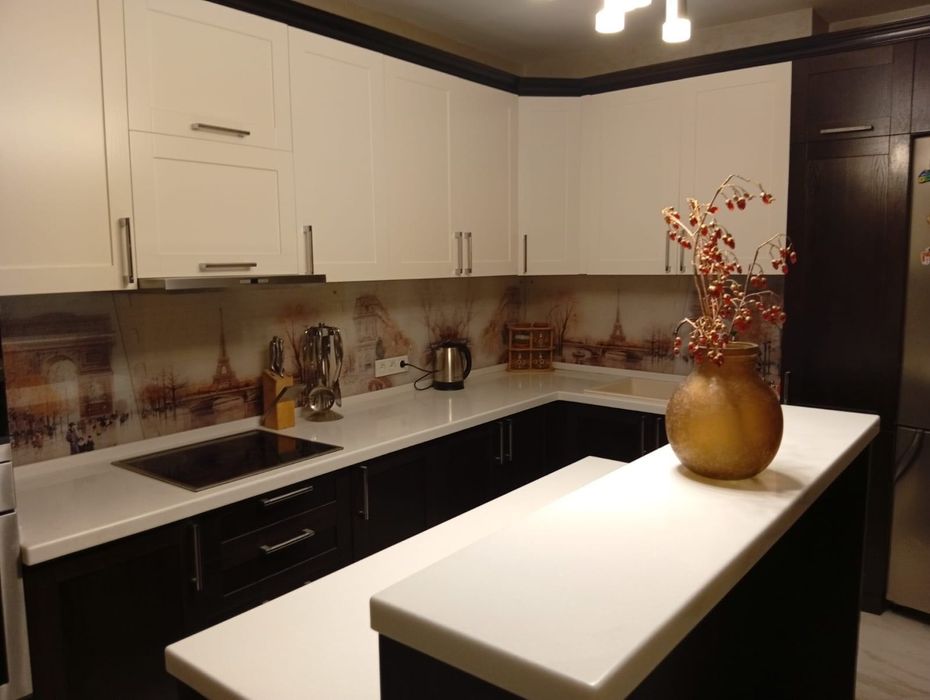 Кухонный гарнитур с барной стойкой