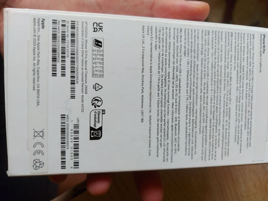 Iphone 15 Pro 256GB Natural titanium