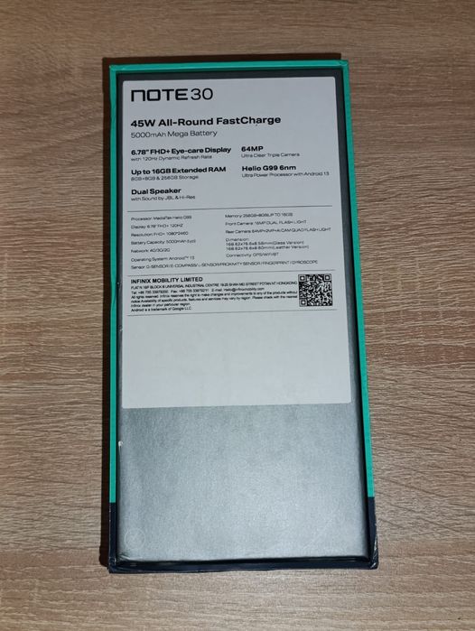 Смартфон Note 30 в отличном рабочем состоянии б/у.