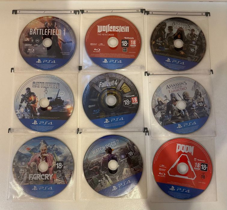 Игры на PS4 (Elden Ring, RDR2, Doom, Fallout, Assassin creed, и т.д.)