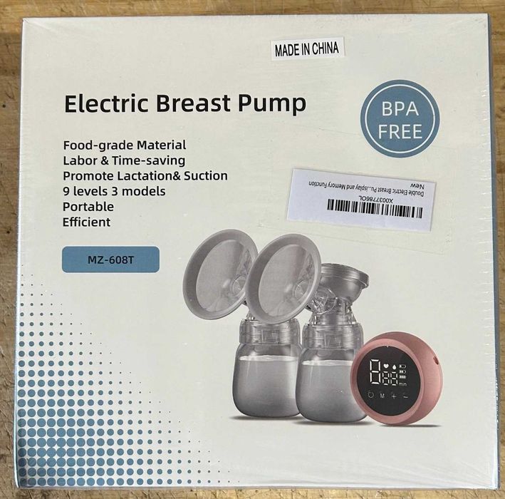Pompă electrică de sân roz MZ-608T fără BPA, 9 niveluri, 3 moduri, portabilă, eficientă