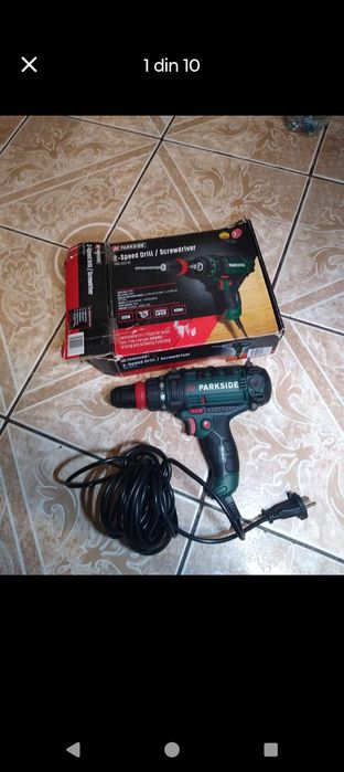 Masina de insurubat si gaurit PARKSIDE PNS300,
cu doua trepte de turaț