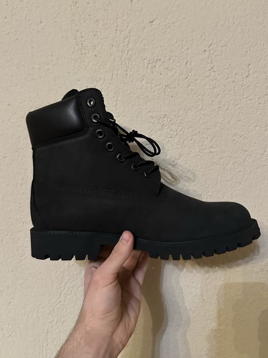 Black timberland boots, ботуши