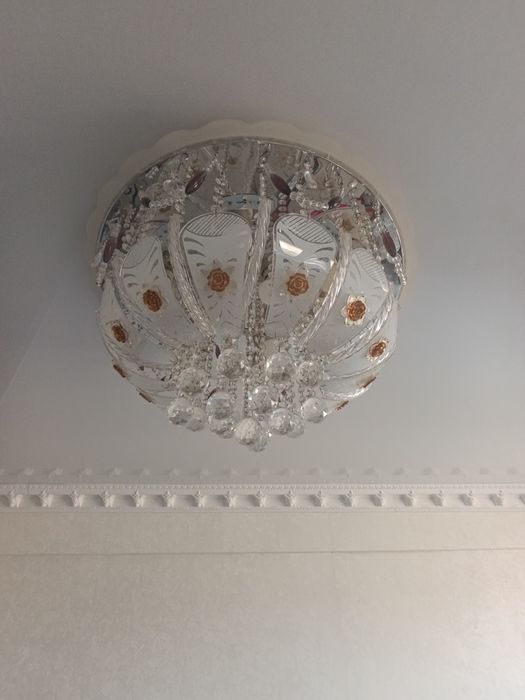 Люстра подвесная кристальная