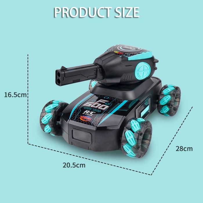 Детски Танк с дистанционно управление и водни бомби