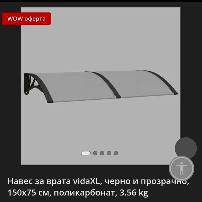 Навес за външна врата
