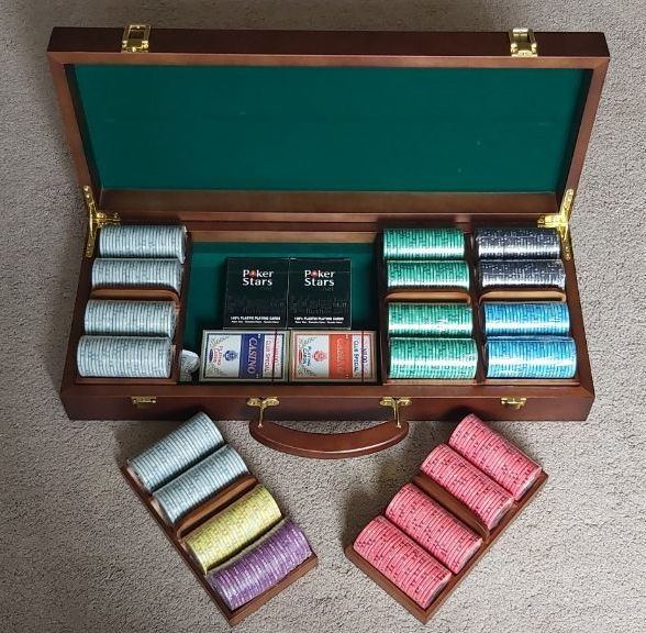 500 керамические покерные фишки + сукно + бонусы