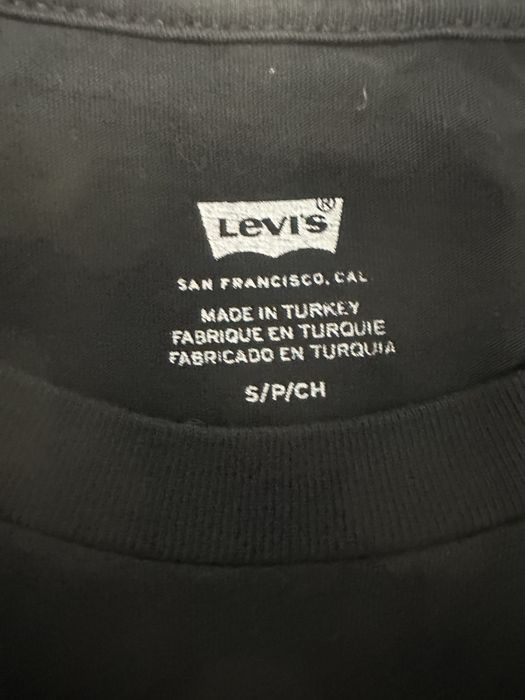 Tricou Levi's cu logo clasic Batwing, Negru, Mărimea S