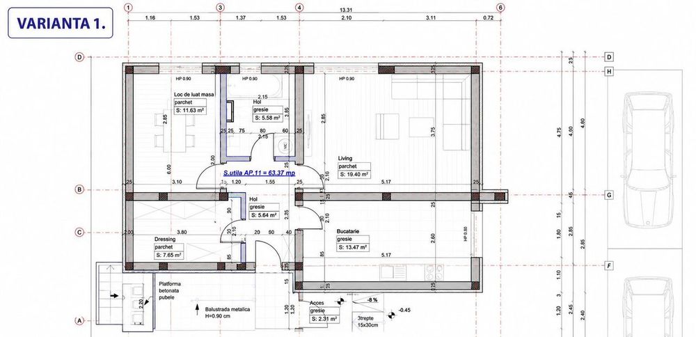 COMISION 0%|Apartament 2 camere | 53 mp | Giroc | Parcare Inclusa