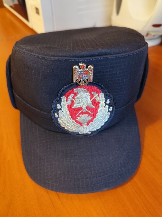 Capelă de iarnă ofițer inferior pompieri militari