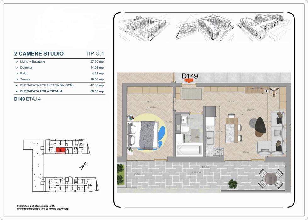 Vând apartament 2 camere + loc parcare subteran complex Icon Garden Obor