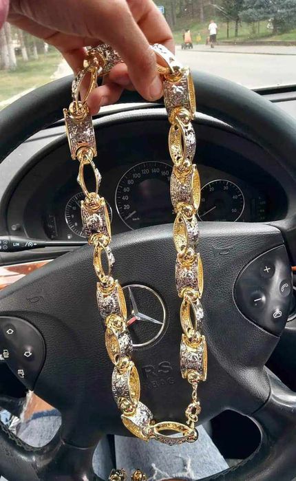 Мъжки позлатени ланци с 14карата златно покритие