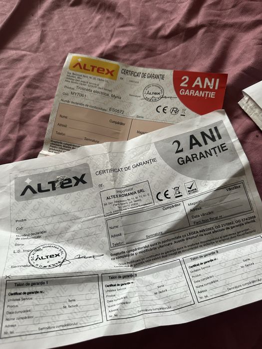 Trotineta electrica myra inca in garantie