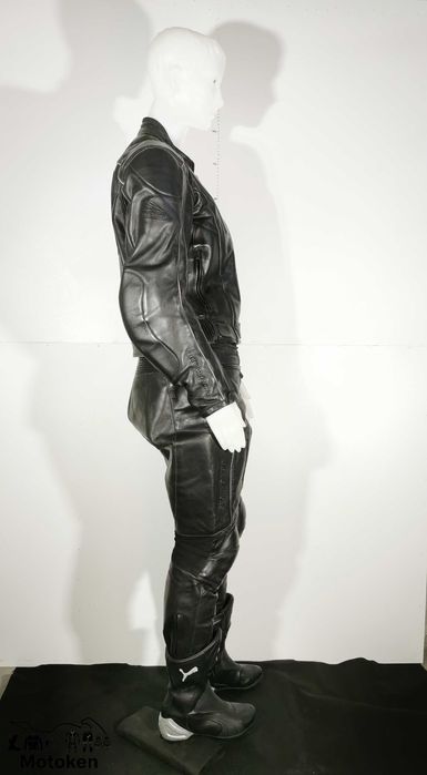 Costum moto piele HEIN GERICKE dama marime geaca 40, pantalonii 42