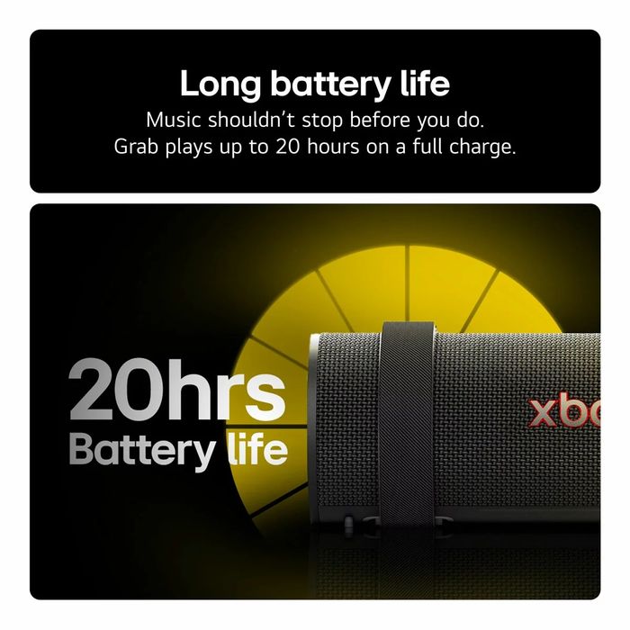 LG XBOOM Grab by will.i.am Portable Bluetooth Speaker