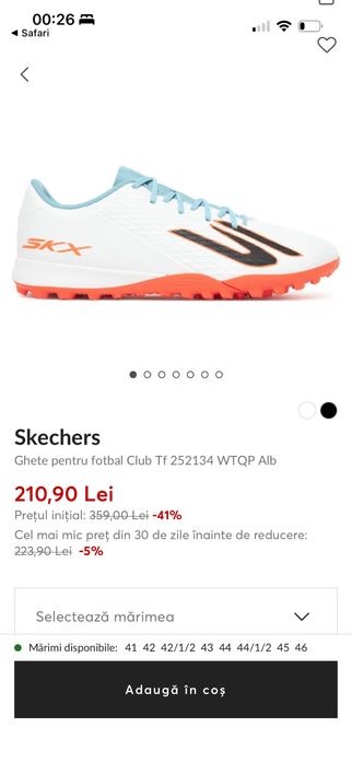 Pantofi fotbal Sketchers 41