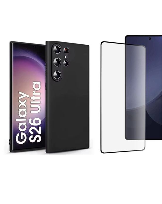 Husa Tpu Super Slim+Folie Sticla Full Size Samsung S26 S25 PLUS ULTRA