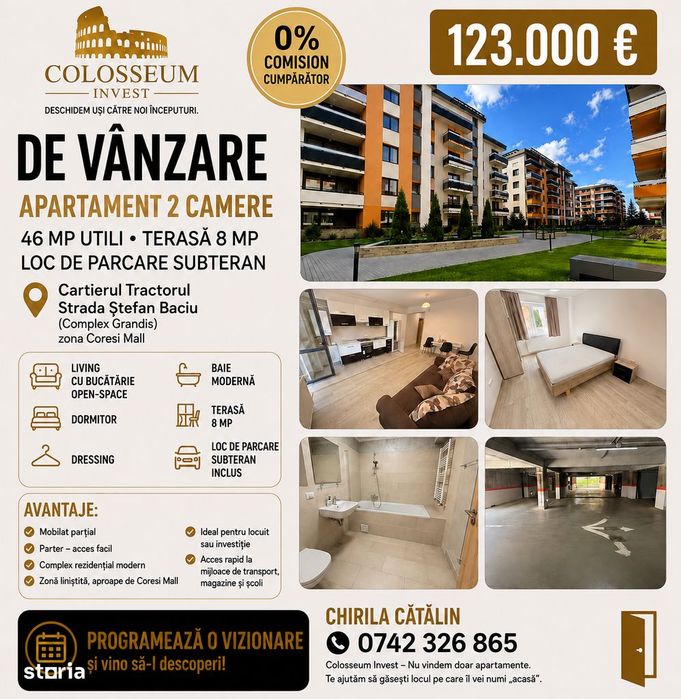 Apartament 2 Camere | Tractorul - Grandis | Parcare Subterană Inclusă — fotografia 1