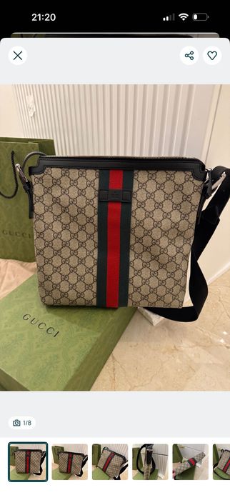 Geanta originala Gucci Supreme Messenger nouă