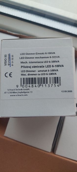 Dimmer rotativ cu buton pornit/oprit Schrack EV103020