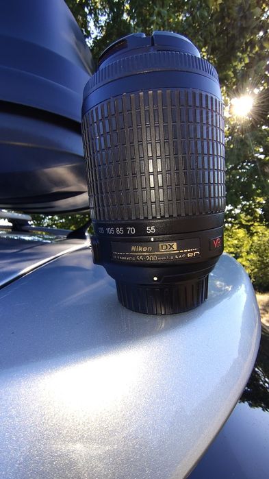 Obiectiv 55-200mm DSL folosit pe nikon