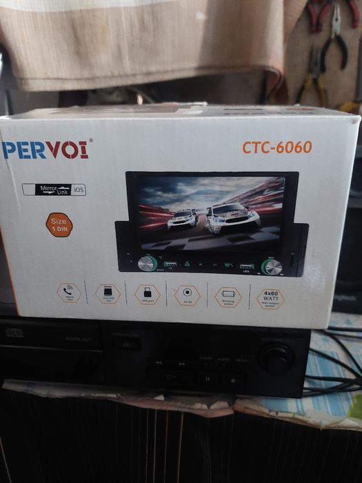 Casetofon  1 Din Display  taci