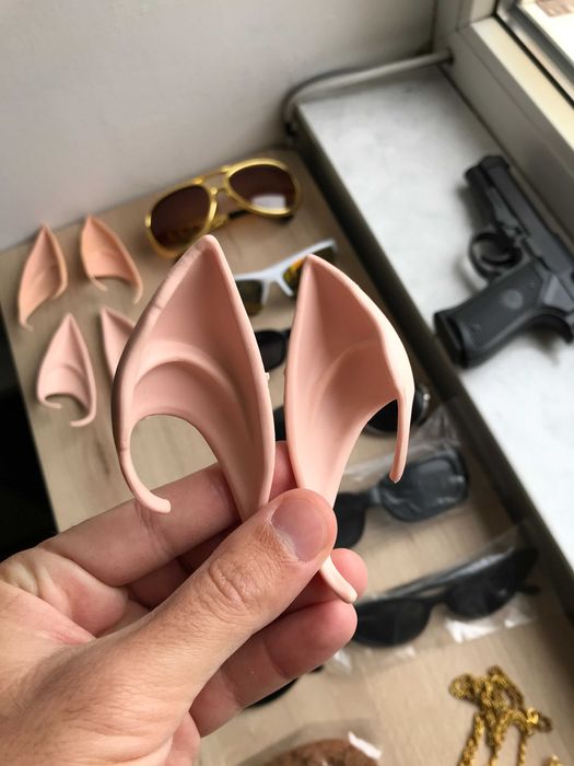 Recuzită Halloween Ochelari Urechi de elf LOTR Pistol fals Mustață