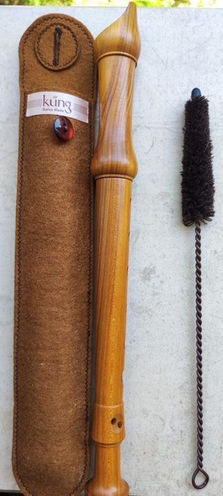 Оригинален швейцарски рекордер (блок флейта) KUNG. Kung SOPRANO. Ново.